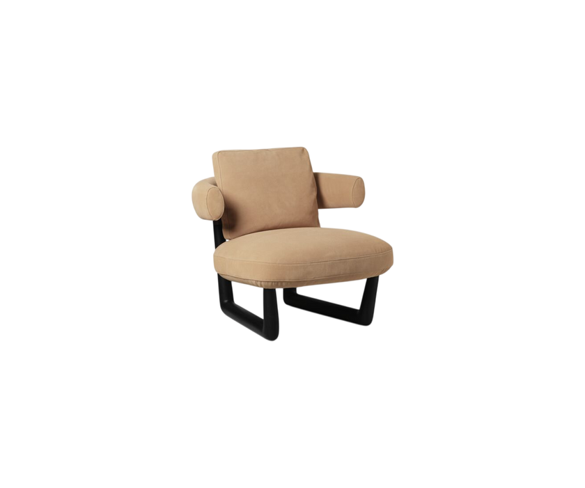 Stig Leather Lounge Armchair by Roberto Lazzeroni for Baxter | Casa Design Group