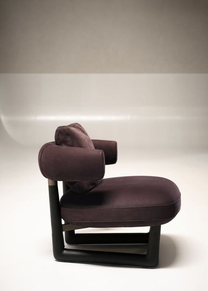 Stig Leather Lounge Armchair by Roberto Lazzeroni for Baxter | Casa Design Group