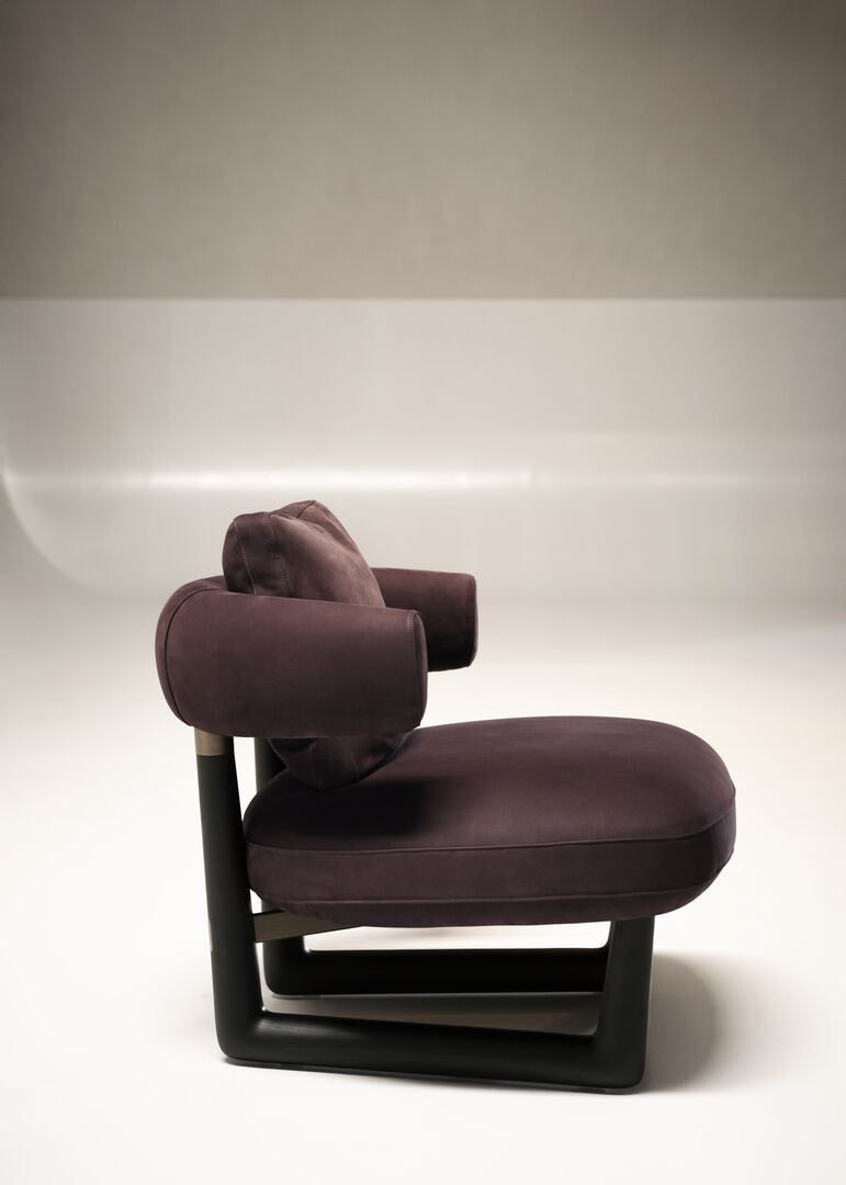 Stig Leather Lounge Armchair by Roberto Lazzeroni for Baxter | Casa Design Group