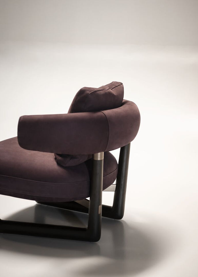 Stig Leather Lounge Armchair by Roberto Lazzeroni for Baxter | Casa Design Group