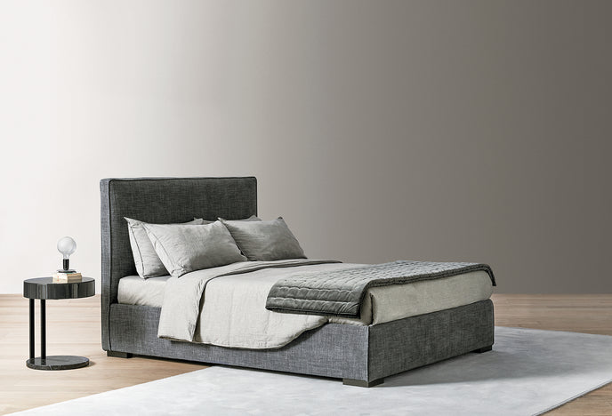 Stone Modern Upholstered Bed by Andrea Parisio for Meridiani | Casa Design Group
