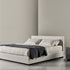 Stone Modern Upholstered Bed by Andrea Parisio for Meridiani | Casa Design Group
