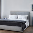 Stone Modern Upholstered Bed by Andrea Parisio for Meridiani | Casa Design Group