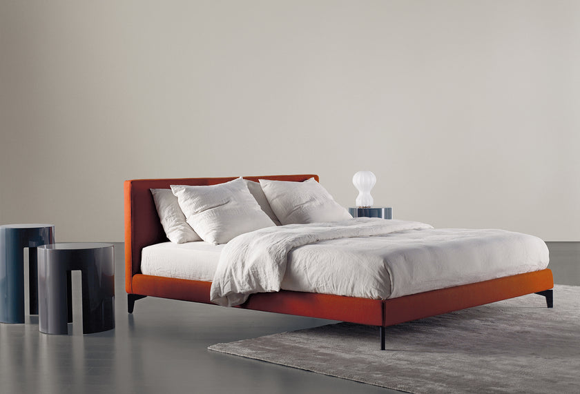 Stone Up Refined Upholstered Bed by Andrea Parisio for Meridiani | Casa Design Group
