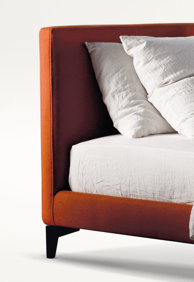 Stone Up Refined Upholstered Bed by Andrea Parisio for Meridiani | Casa Design Group