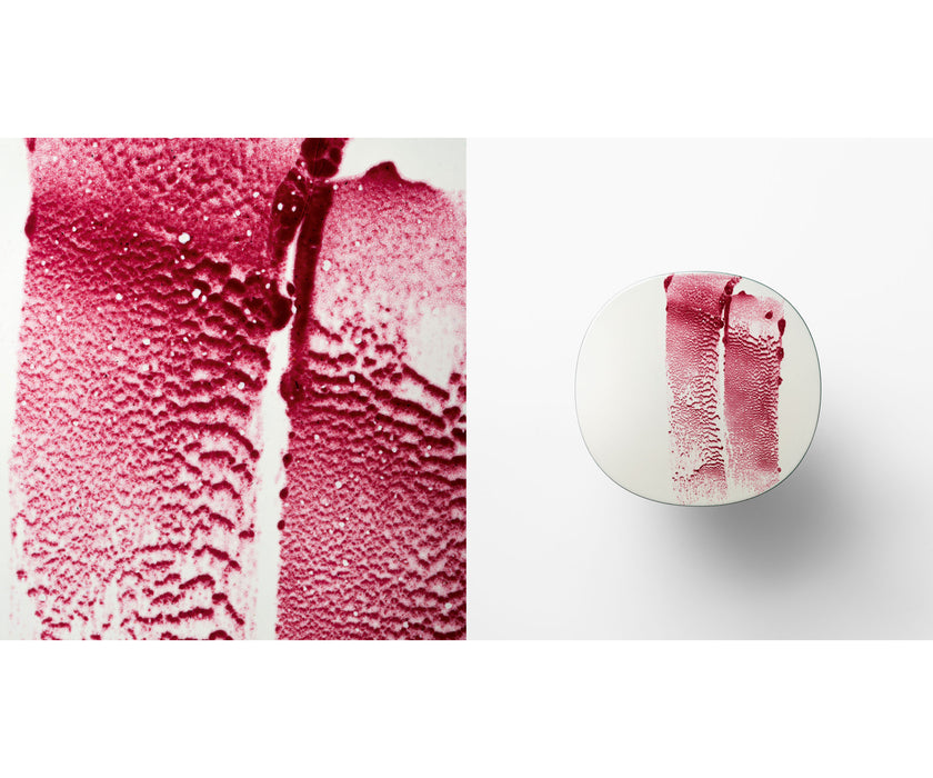 Modern Strap Outdoor Side Table by Paola Lenti with Unique Enamelled Copper Top Casa Design Group