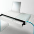 Strata glass vanity with double-faced mirror by Yabu Pushelberg for Glas Italia | Casa Design Group