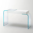 Strata glass vanity with double-faced mirror by Yabu Pushelberg for Glas Italia | Casa Design Group