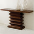 Zig Zag Console Table by Global Views featuring a unique zebra wood finish and accordion base Casa Design Group