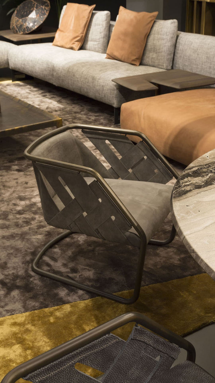 High End Strip Lounge Armchair by Henge Casa Design Group