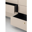 Luxury Sunset Dresser by Studiopepe with Curved Wood Design and Brass Details | Casa Design Group