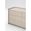 Luxury Sunset Dresser by Studiopepe with Curved Wood Design and Brass Details | Casa Design Group