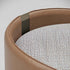 Suite elegant upholstered pouf by Capital with curved shell design and deep cushioned seat | Casa Design Group
