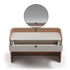 Suite refined leather vanity with mirror by Capital Collection | Casa Design Group