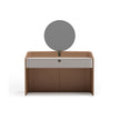 Suite refined leather vanity with mirror by Capital Collection | Casa Design Group