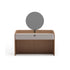 Suite refined leather vanity with mirror by Capital Collection | Casa Design Group