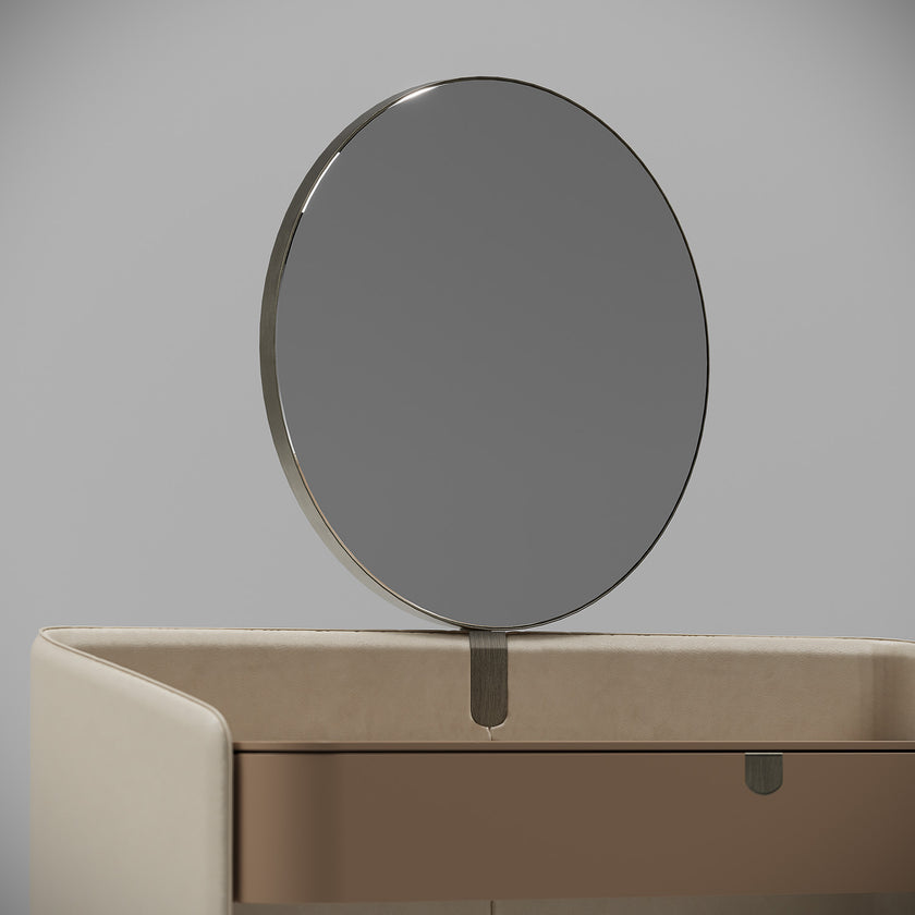 Suite refined leather vanity with mirror by Capital Collection | Casa Design Group