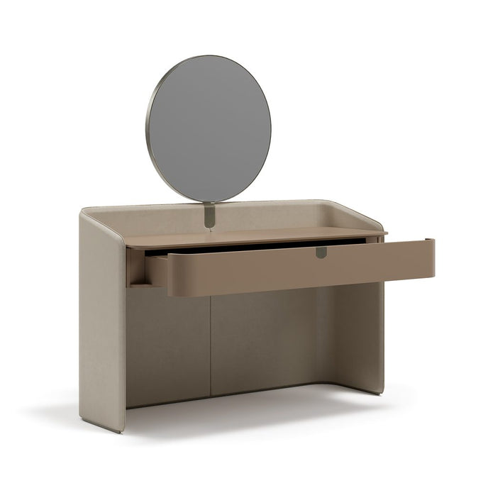 Suite refined leather vanity with mirror by Capital Collection | Casa Design Group