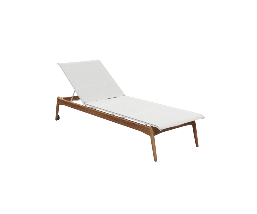 High End Sway Teak Lounger by Gloster Casa Design Group