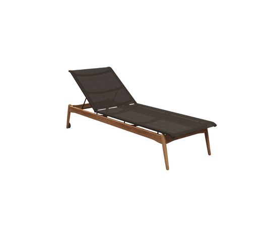 High End Sway Teak Lounger by Gloster Casa Design Group