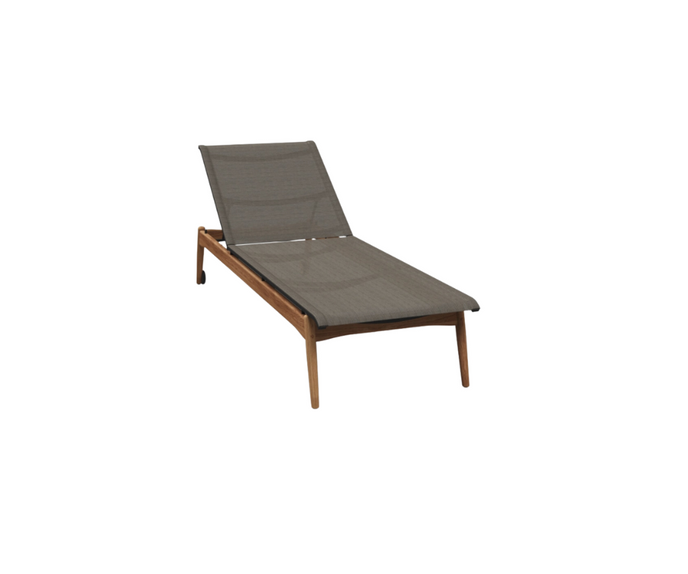 High End Sway Teak Lounger by Gloster Casa Design Group