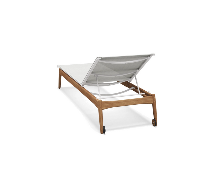 High End Sway Teak Lounger by Gloster Casa Design Group
