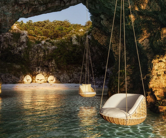 Swingrest Hanging Lounger by Dedon – Spacious Modern Garden Daybed | Casa Design Group
