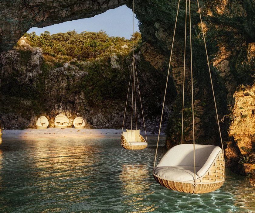 Swingrest Hanging Lounger by Dedon – Spacious Modern Garden Daybed | Casa Design Group