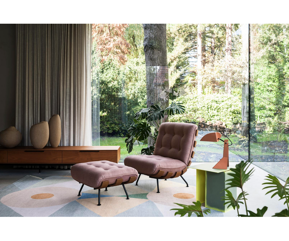 High-End Italian Costela Lounge Chair by Tacchini Casa Design Group