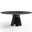 Talos R Round Dining Table with Marble Lazy Susan by CPRN Homood | Casa Design Group