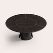 Talos R Round Dining Table with Marble Lazy Susan by CPRN Homood | Casa Design Group