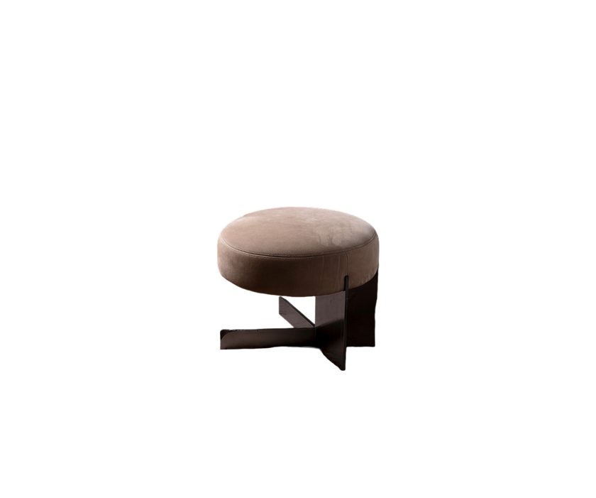 High End Tambourine Stool by Henge Casa Design Group