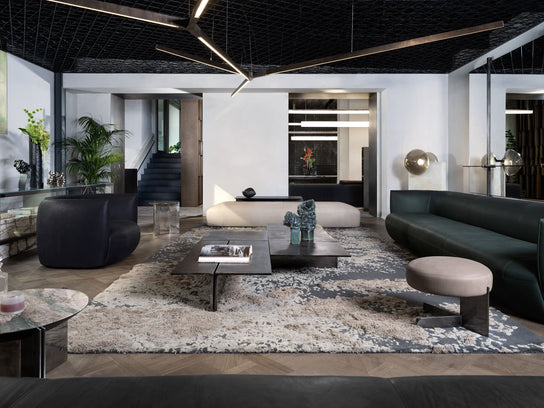 High End Tambourine Stool by Henge Casa Design Group