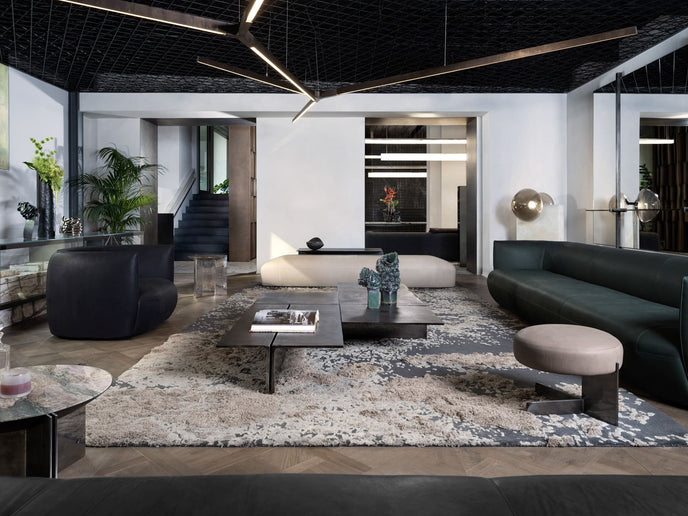 High End Tambourine Stool by Henge Casa Design Group