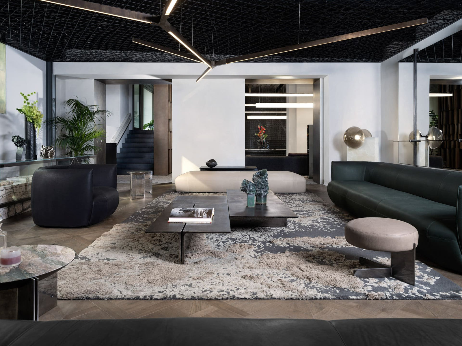 High End Tambourine Stool by Henge Casa Design Group