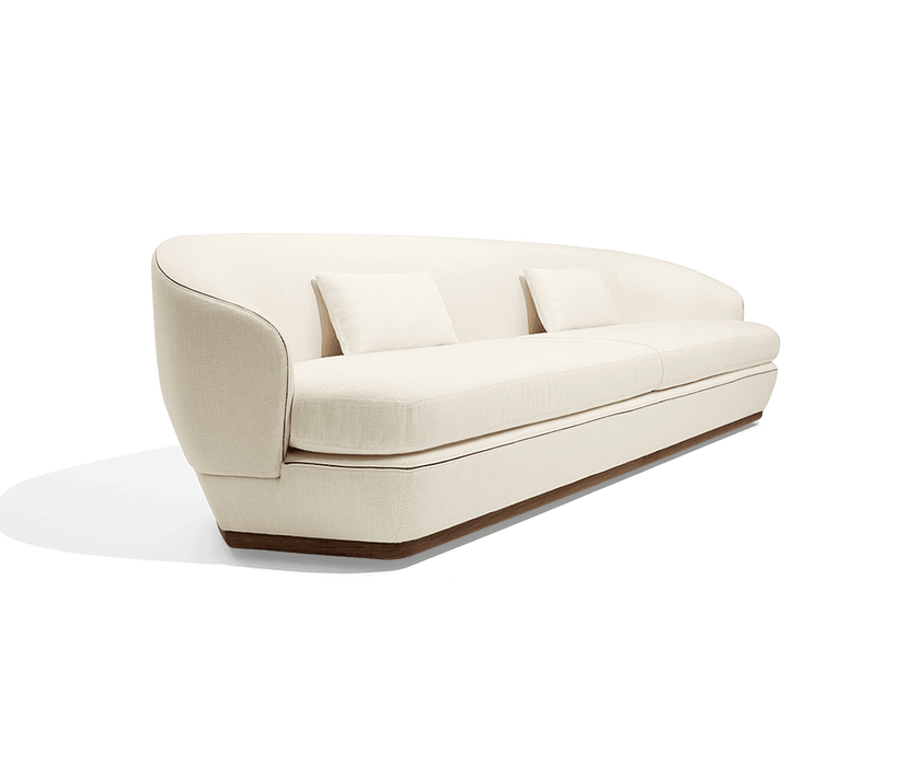 Tamino Sofa by Giorgetti with Canaletto walnut structure and refined contemporary design | Casa Design Group