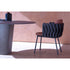 Tao Oval Outdoor Dining Table by Tribù with sculptural pedestals and refined concrete top | Casa Design Group
