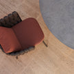 Tao Round Outdoor Dining Table by Tribù with sculptural pedestals and refined concrete top | Casa Design Group.