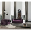 Taylor Medium Sofa by Frigerio featuring a contemporary modular design with clean lines, upholstered seating, and a sleek metal base.