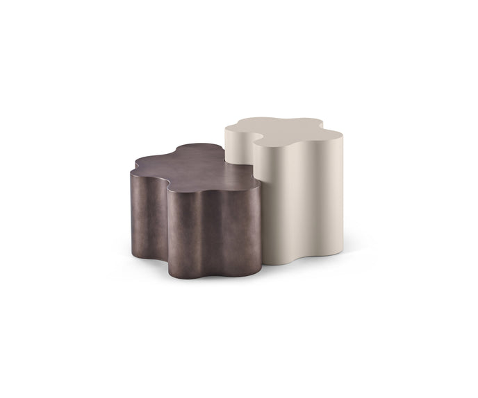 Teatro Magico Coffee Table by Saba with sculptural interlocking forms and contemporary finishes.