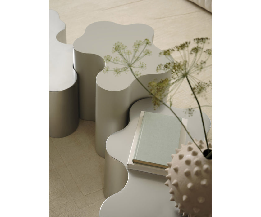 Teatro Magico Coffee Table by Saba with sculptural interlocking forms and contemporary finishes.