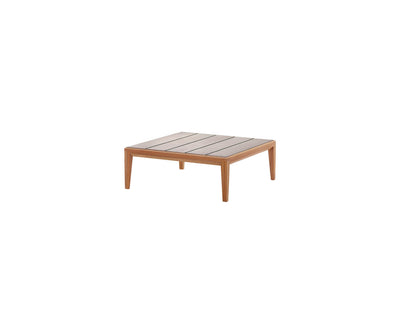 Luxury Teka 008 Outdoor Coffee Table by Roda with Teak Frame | Casa Design Group