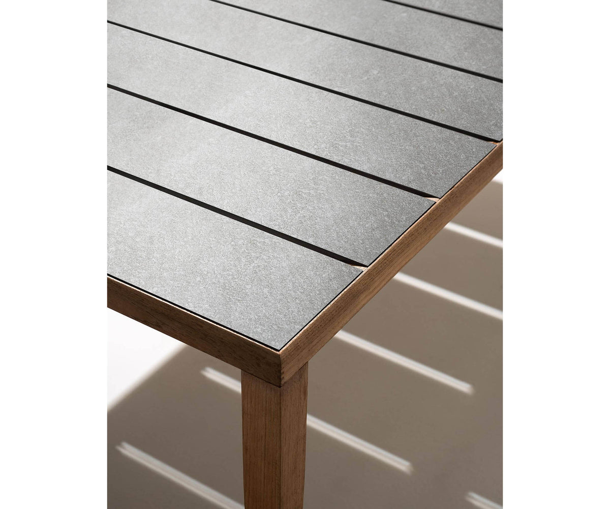 Contemporary Teka 173 Outdoor Teak Dining Table by Roda | Casa Design Group