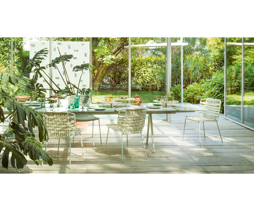 Hand-woven Telar Outdoor Chair by Paola Lenti Ideal for Outdoor Dining Settings Casa Design Group