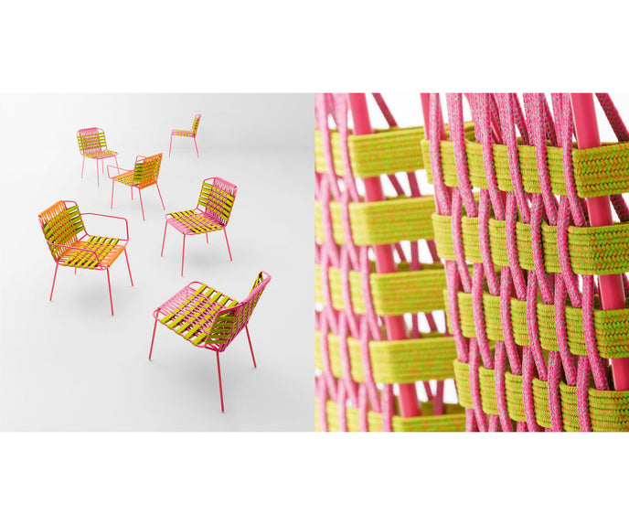 Hand-woven Telar Outdoor Chair by Paola Lenti Ideal for Outdoor Dining Settings Casa Design Group