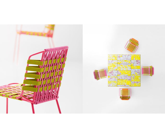 Hand-woven Telar Outdoor Chair by Paola Lenti Ideal for Outdoor Dining Settings Casa Design Group
