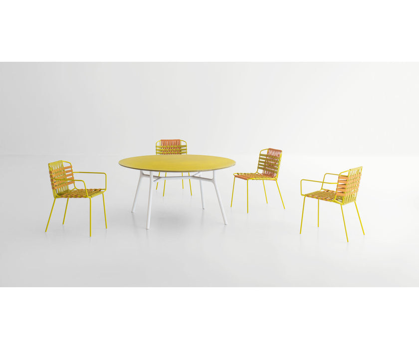 Hand-woven Telar Outdoor Chair by Paola Lenti Ideal for Outdoor Dining Settings Casa Design Group