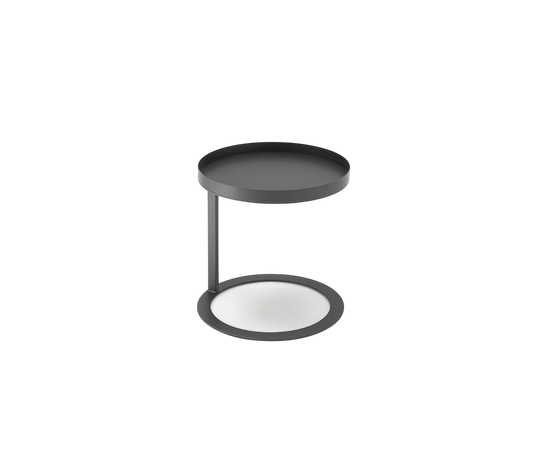 Tethys C Table with Marble Top and Gunmetal Grey Steel Structure by Living Divani | Casa Design Group