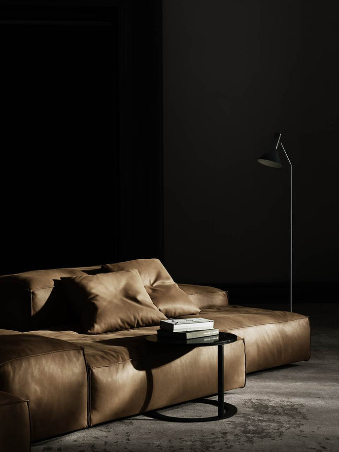 Tethys C Table with Marble Top and Gunmetal Grey Steel Structure by Living Divani | Casa Design Group