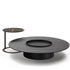 Tethys C Table with Marble Top and Gunmetal Grey Steel Structure by Living Divani | Casa Design Group